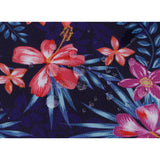 Maxbell Printed Waterproof Fabric By the Yard for Cushion Table Cloth Blue + Flower