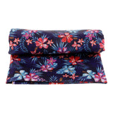 Maxbell Printed Waterproof Fabric By the Yard for Cushion Table Cloth Blue + Flower
