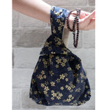 Maxbell Printed Waterproof Fabric By the Yard for Cushion Table Cloth Blue + Flower