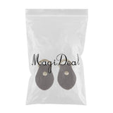 Maxbell 2pcs PU Leather Handle Snap Buckles for Handbag Making Accessories Coffee