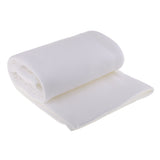 Maxbell 1 Yard Polyester Anti Pill Solid Fleece Fabric for DIY Plush Toy White