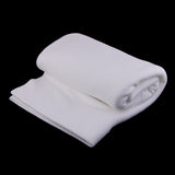 Maxbell 1 Yard Polyester Anti Pill Solid Fleece Fabric for DIY Plush Toy White