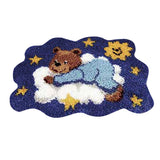 Maxbell Latch Hook Kits with Basic Tool and Instruction for Rug Making Sleeping Bear