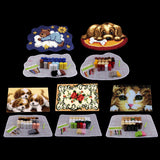 Maxbell Latch Hook Kits with Basic Tool and Instruction for Rug Making Sleeping Bear
