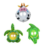 Maxbell Inflatable Swimming Ring Pool Float Kid Waist Float Ring Cute Toy Sea turtle