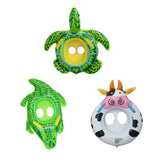 Maxbell Inflatable Swimming Ring Pool Float Kid Waist Float Ring Cute Toy Sea turtle