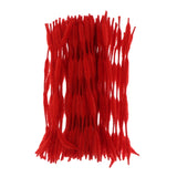 Maxbell 100pcs Chenille Stems Pipe Cleaners Kids Craft Toys Twist Rods red