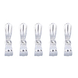 Maxbell 5pcs 925 Sterling Silver Pinch Clip Clasp Bails for Jewelry Making Medium