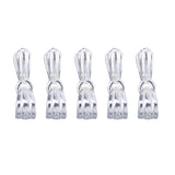 Maxbell 5pcs 925 Sterling Silver Pinch Clip Clasp Bails for Jewelry Making Small