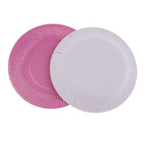 Maxbell 10 Pieces Paper Plates Dishes Dumpling Mould Maker DIY Kids Toys Pink