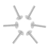 Maxbell 6 Pieces Jewelry Making Screw Pins for Beads with Holes Silver