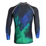 Maxbell Men Long Sleeve Wetsuit Top Scuba Diving Surfing Snorkeling Rash Guard 2XL