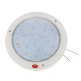 Maxbell RV Boat 22cm/8.66" Round LED Utility Dome Light with Switch DC12V-80V