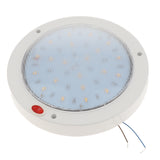 Maxbell RV Boat 22cm/8.66" Round LED Utility Dome Light with Switch DC12V-80V