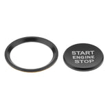 Maxbell Engine Start Stop Ignition Button Cover Trim Sticker For Audi A4 A5 Black