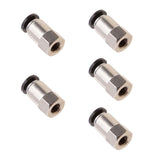 Maxbell 5Pcs DPCF4-M5 Air Water Hose Tube Push In Female Thread Pneumatic Fittings