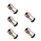Maxbell 5Pcs DPCF4-M5 Air Water Hose Tube Push In Female Thread Pneumatic Fittings