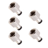 Maxbell 5PCS DPCF4-02 Air Water Hose Tube Push In Female Thread Pneumatic Fittings