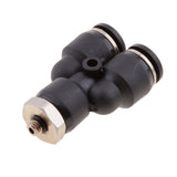 Maxbell 5 Pieces Air Water Hose Triple Push In Male Thread Pneumatic DPX-X8-M5