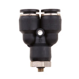 Maxbell 5 Pieces Air Water Hose Triple Push In Male Thread Pneumatic DPX-X8-M5