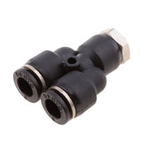 Maxbell 5 Pieces Air Water Hose Triple Push In Male Thread Pneumatic DPX-X8-M5