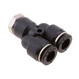 Maxbell 5 Pieces Air Water Hose Triple Push In Male Thread Pneumatic DPX-X8-M5