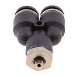 Maxbell 5 Pieces Air Water Hose Triple Push In Male Thread Pneumatic DPX-X8-M5