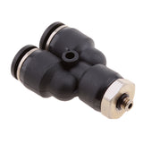 Maxbell 5 Pieces Air Water Hose Triple Push In Male Thread Pneumatic DPX-X8-M5