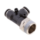 Maxbell 5 Pieces Air Water Line Hose Tube Triple Push In Pneumatic Fitting DPD-D8-04