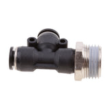 Maxbell 5 Pieces Air Water Line Hose Tube Triple Push In Pneumatic Fitting DPD-D8-04