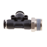 Maxbell 5 Pieces Air Water Line Hose Tube Triple Push In Pneumatic Fitting DPD-D6-03