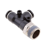 Maxbell 5 Pieces Air Water Line Hose Tube Triple Push In Pneumatic Fitting DPD-D6-03