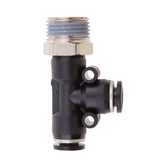 Maxbell 5 Pieces Air Water Line Hose Tube Triple Push In Pneumatic Fitting DPD-D6-03