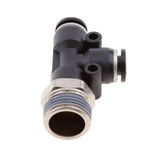 Maxbell 5 Pieces Air Water Line Hose Tube Triple Push In Pneumatic Fitting DPD-D6-03