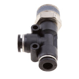 Maxbell 5 Pieces Air Water Line Hose Tube Triple Push In Pneumatic Fitting DPD-D6-03