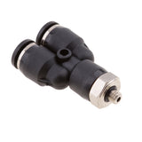 Maxbell 5 Pieces Air Water Hose Triple Push In Male Thread Pneumatic DPX-X6-M5