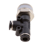 Maxbell 5 Pieces Air Water Line Hose Tube Triple Push In Pneumatic Fitting DPD-D6-04