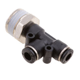 Maxbell 5 Pieces Air Water Line Hose Tube Triple Push In Pneumatic Fitting DPD-D6-04