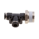 Maxbell 5 Pieces Air Water Line Hose Tube Triple Push In Pneumatic Fitting DPD-D6-04