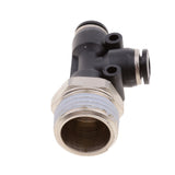Maxbell 5 Pieces Air Water Line Hose Tube Triple Push In Pneumatic Fitting DPD-D6-04