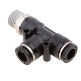 Maxbell 5 Pieces Air Water Line Hose Tube Triple Push In Pneumatic Fitting DPD-D8-02
