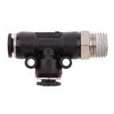 Maxbell 5 Pieces Air Water Line Hose Tube Triple Push In Pneumatic Fitting DPD-D6-02