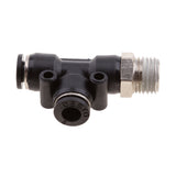 Maxbell 5 Pieces Air Water Line Hose Tube Triple Push In Pneumatic Fitting DPD-D6-02