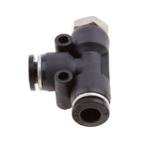 Maxbell 5 Pieces Air Water Line Hose Tube Triple Push In Pneumatic Fitting DPD-D6-M5