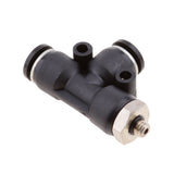 Maxbell 5 Pieces Air Water Line Hose Tube Triple Push In Pneumatic Fitting DPD-D6-M5