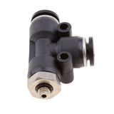 Maxbell 5 Pieces Air Water Line Hose Tube Triple Push In Pneumatic Fitting DPD-D6-M5