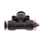 Maxbell 5 Pieces Air Water Line Hose Tube Triple Push In Pneumatic Fitting DPD-D6-M5