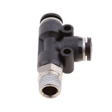Maxbell 5 Pieces Air Water Line Hose Tube Triple Push In Pneumatic Fitting DPD-D4-01
