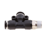 Maxbell 5 Pieces Air Water Line Hose Tube Triple Push In Pneumatic Fitting DPD-D4-01