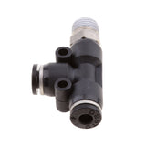 Maxbell 5 Pieces Air Water Line Hose Tube Triple Push In Pneumatic Fitting DPD-D4-01